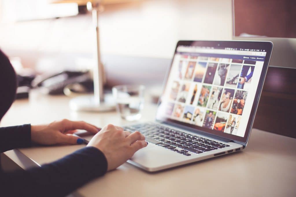 Voorbeeld van een gallerij website